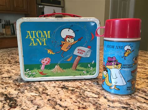 atom ant metal lunch boxes|hanna barbera atom ant lunch box.